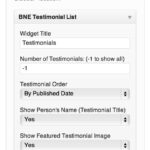 Testimonials List Widget